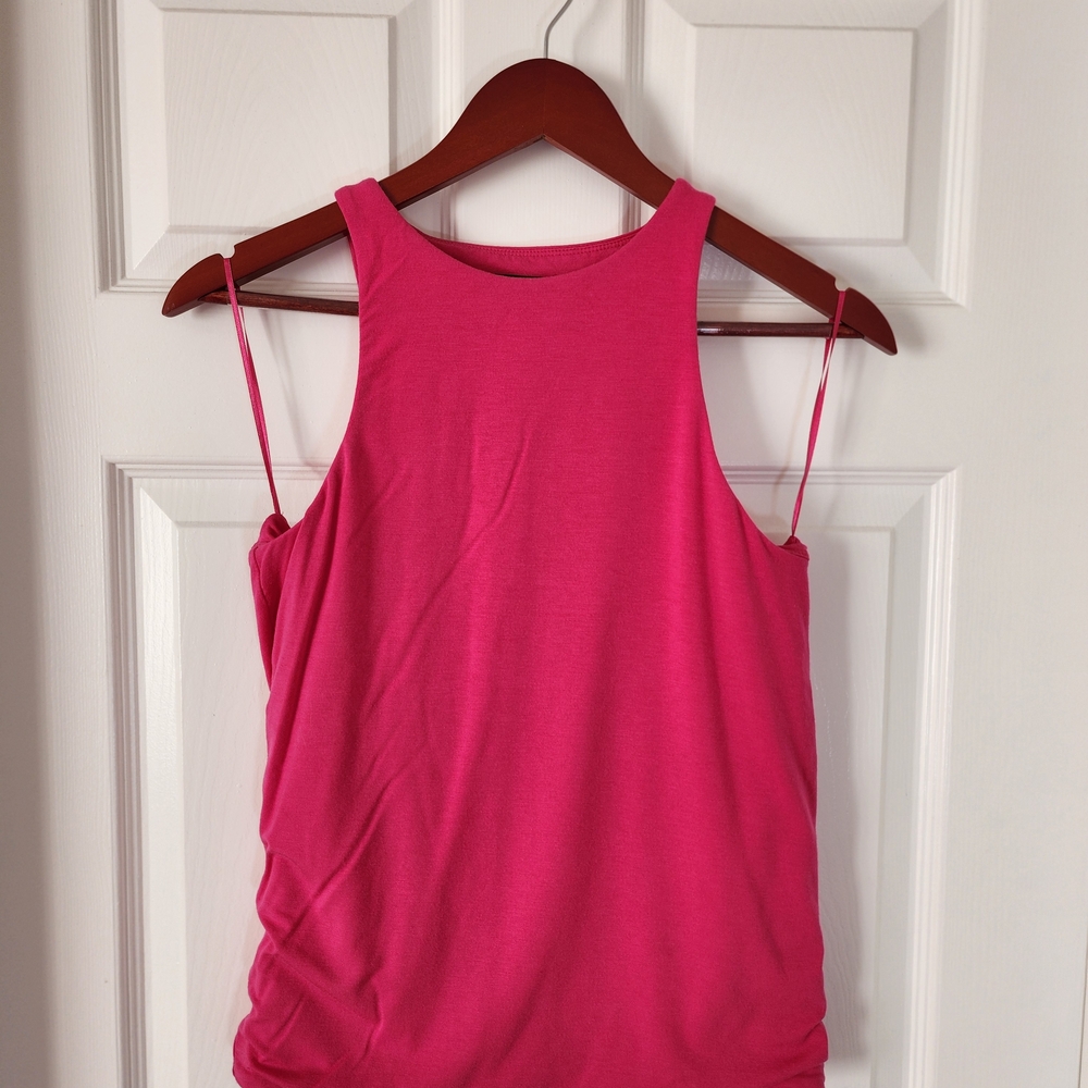 J. Crew Bright Pink Soft & Stretchy Tank Top